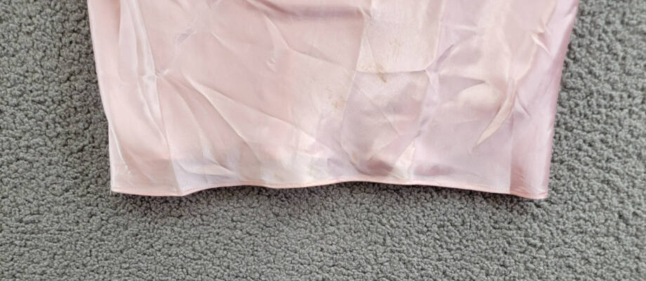 Linea Donatella Marabou Satin Pajamas Top Womens M Rose Pink Sleeveless Pullover