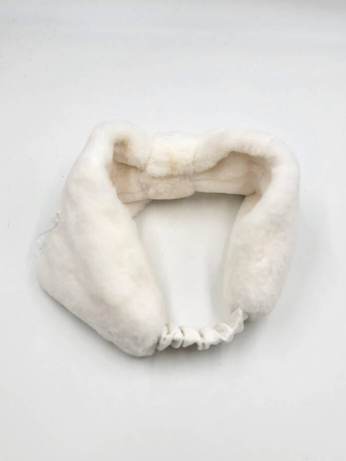 I.N.C. International Concepts Faux-Fur Bow Headband Women's White