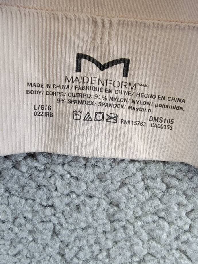 Maidenform M Smoothing Seamless Cropped Cami Women's L Evening Blush Pullover