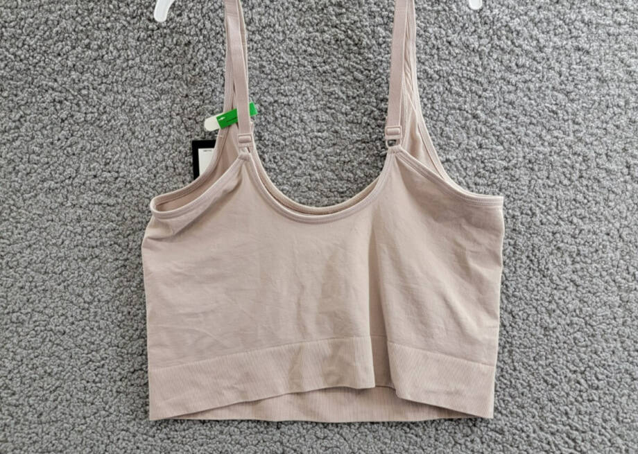 Maidenform M Smoothing Seamless Cropped Cami Women's L Evening Blush Pullover