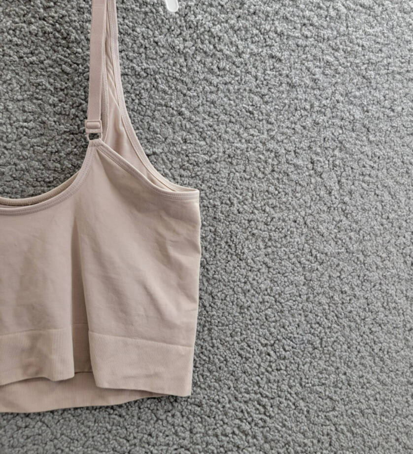 Maidenform M Smoothing Seamless Cropped Cami Women's L Evening Blush Pullover