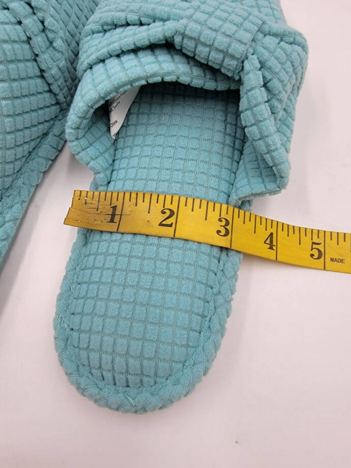 Charter Club Textured Knot-Top Slippers Women's M 7-8 US Etched Glass Slip On