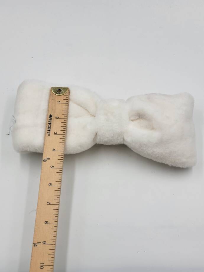 I.N.C. International Concepts Faux-Fur Bow Headband Women's White