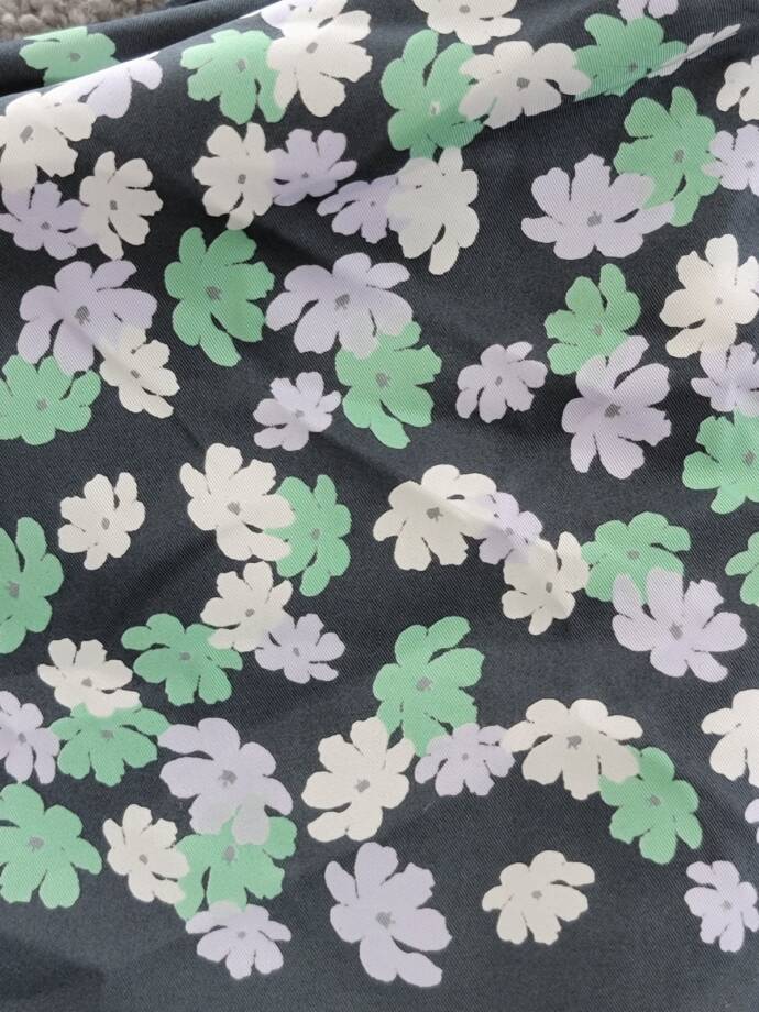 On 34th Layered Flower Bandana Scarf Women's One Size Black Multi