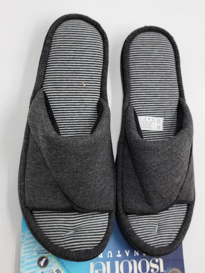 Isotoner Signature Jersey Nicole Memory Foam Slide Women's 9.5-10 Black
