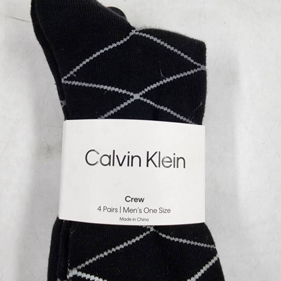 Calvin Klein Cotton Blend 4 Pack Crew Socks Men's One Size Multicolor