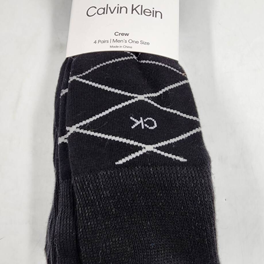 Calvin Klein Cotton Blend 4 Pack Crew Socks Men's One Size Multicolor
