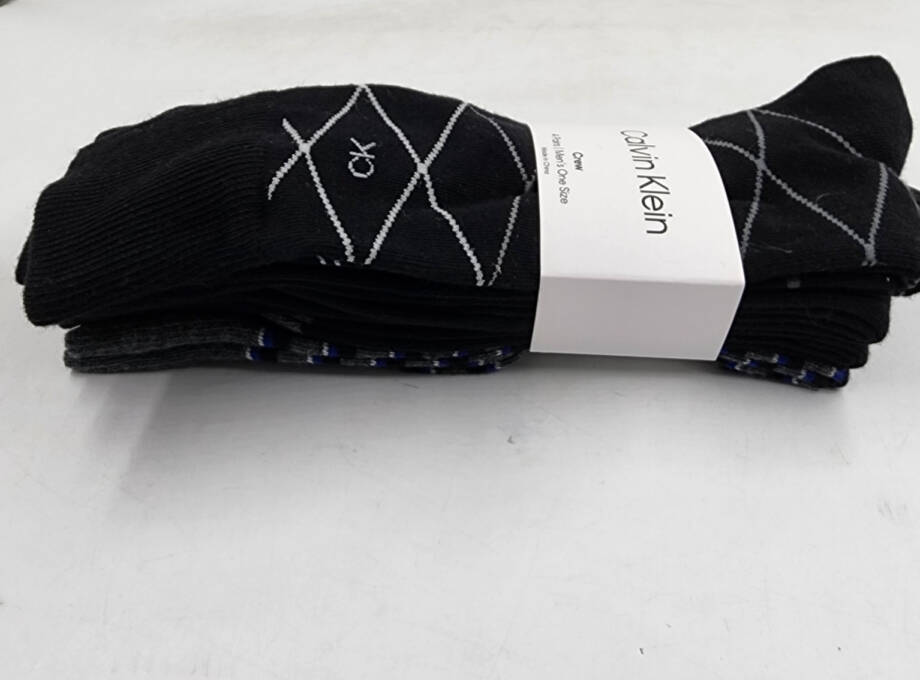 Calvin Klein Cotton Blend 4 Pack Crew Socks Men's One Size Multicolor