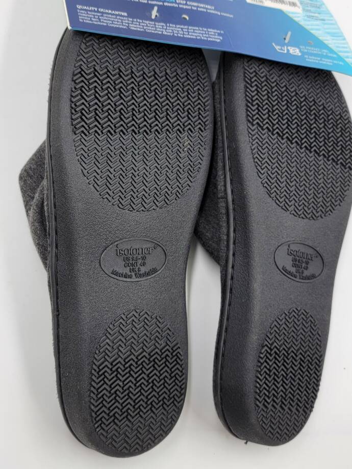 Isotoner Signature Jersey Nicole Memory Foam Slide Women's 9.5-10 Black