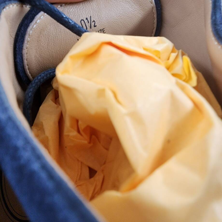 Tod's Lace Up Desert Boots Mens 10.5/12US Blue Suede Embossed Monogram Round Toe