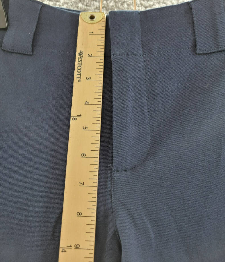 NIC+ZOE Demi Boot Ankle Plaza Pants Women's 2 Dark Indigo Zip Hook & Bar Closure