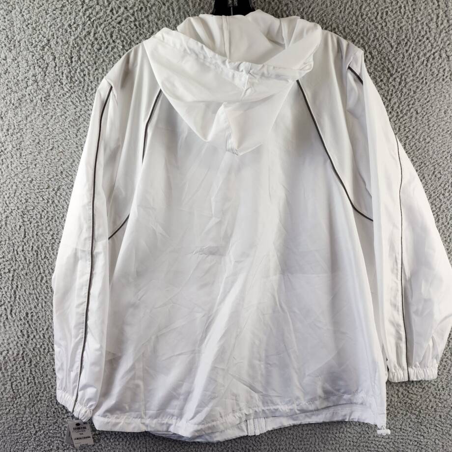 ID Ideology Plus Size Packable Zip-Front Hooded Jacket Women's 1X Bright White