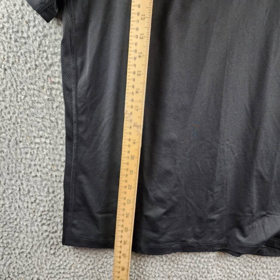Reebok Short Sleeve Performance Training Polo Shirt Men's M Black Pullover