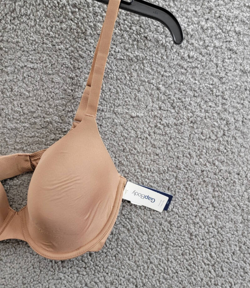 GapBody Everyday Essentials T-Shirt Bra Women's 34D Bronzed Blush Hook & Eye