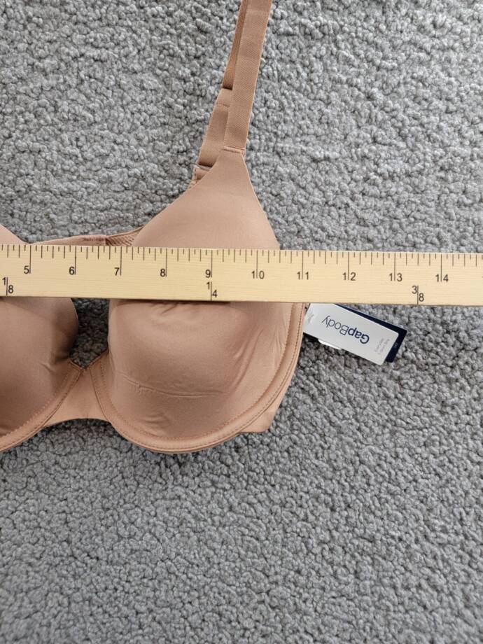 GapBody Everyday Essentials T-Shirt Bra Women's 34D Bronzed Blush Hook & Eye
