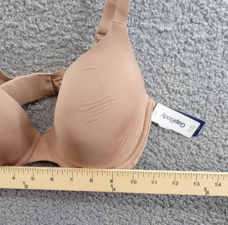 GapBody Everyday Essentials T-Shirt Bra Women's 34D Bronzed Blush Hook & Eye