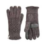 Isotoner Signature SmarTouch Chenille Gloves Women's One Size Chrome Slip On