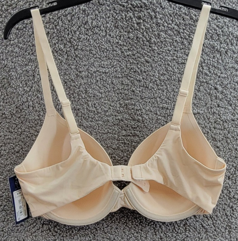 GAP GapBody Everyday Essentials T-Shirt Bra Womens 32D Pale Warm Pink Hook & Eye