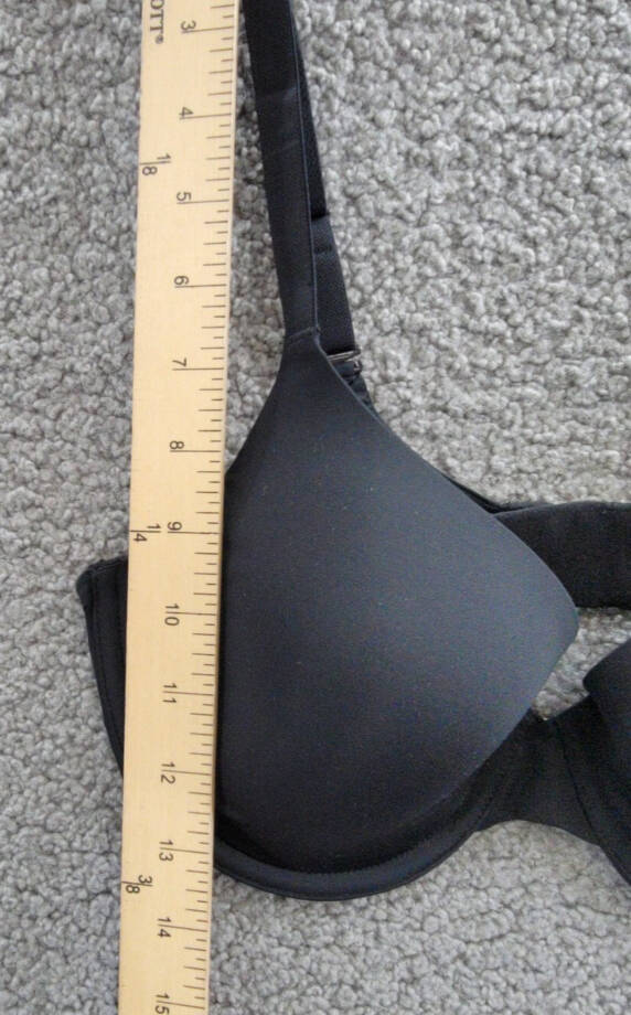 GAP GapBody Everyday Essentials T-Shirt Bra Women's 34D True Black Hook & Eye~
