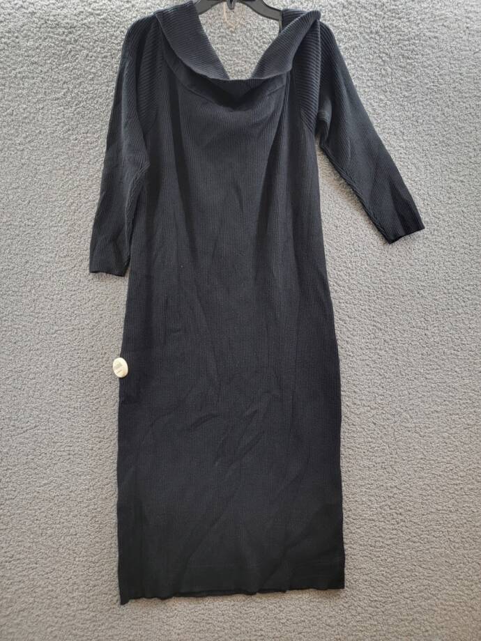 Jessica Simpson Plus Aaryn Rib-Knit Off The Shoulder Dress Women's 2X Black