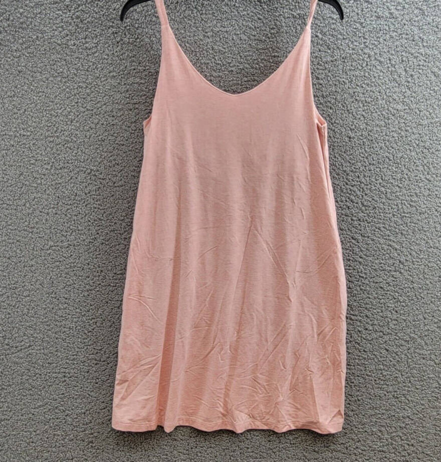 State of Day Fluid Knit Solid Tank Chemise Women's S Soft Blush Heather Pullover