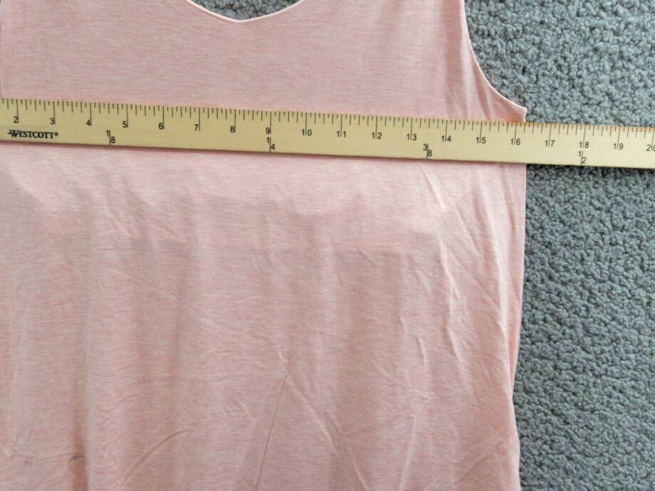 State of Day Fluid Knit Solid Tank Chemise Women's S Soft Blush Heather Pullover