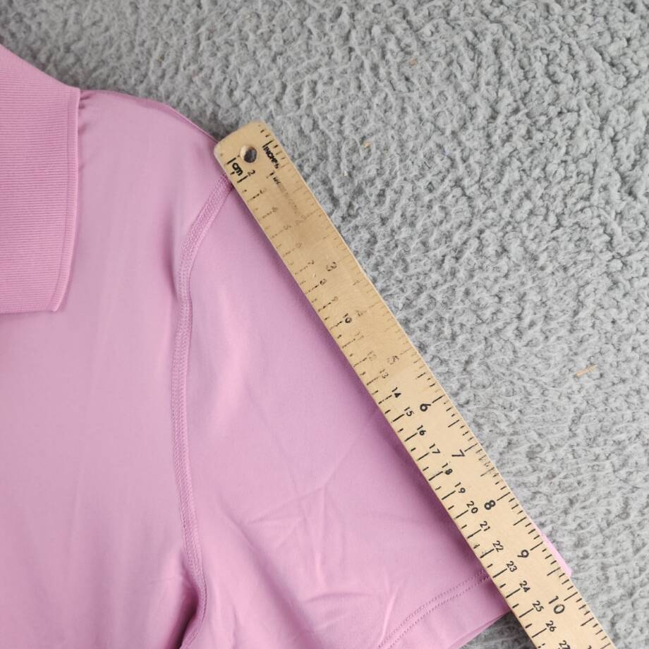 Reebok Short Sleeve Performance Training Polo Shirt Mens S Jasmine Pink Pullover