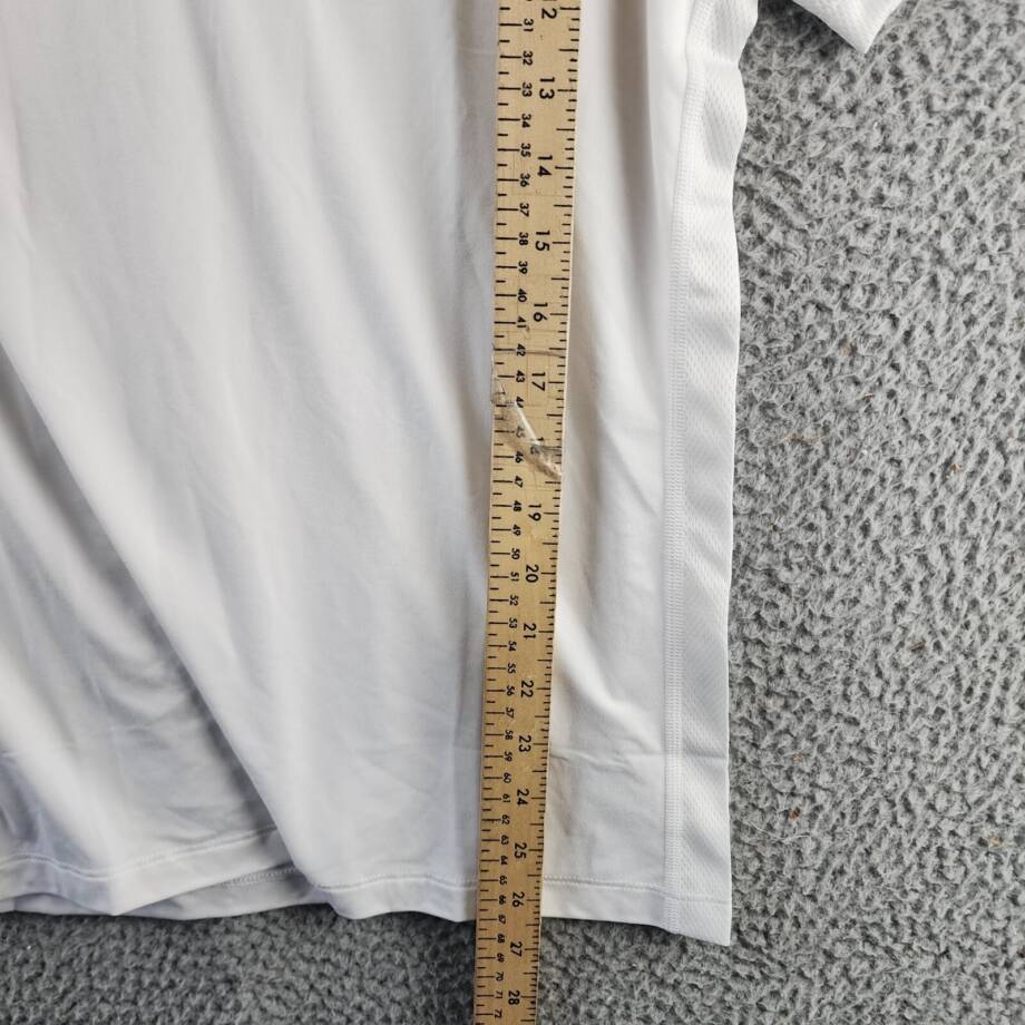 Reebok Short Sleeve Performance Training Polo Shirt Men's S White Pullover