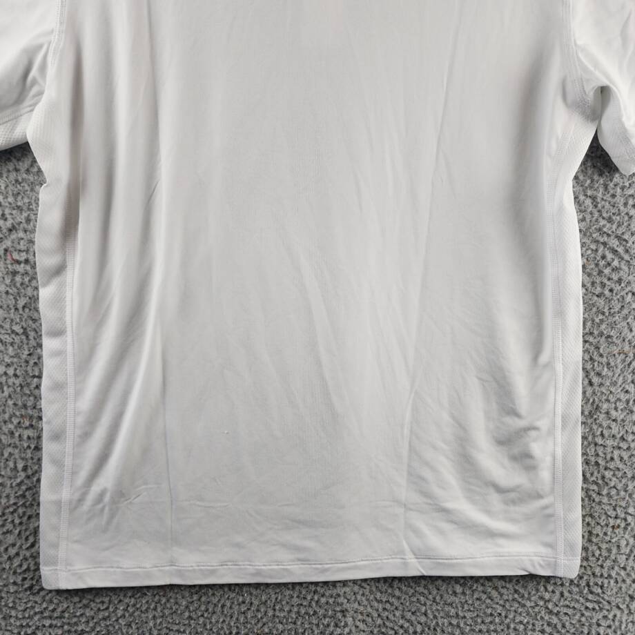 Reebok Short Sleeve Performance Training Polo Shirt Men's S White Pullover