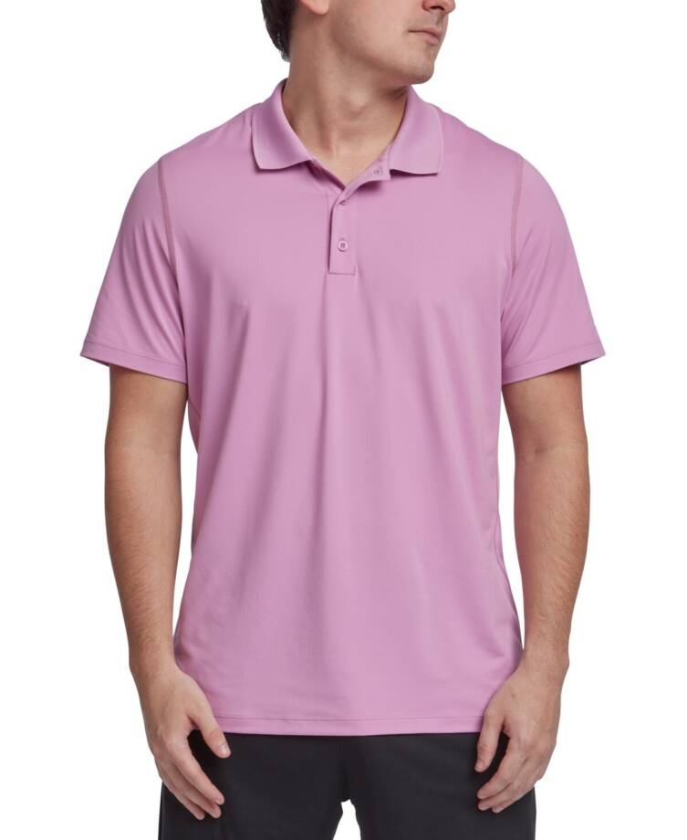 Reebok Short Sleeve Performance Training Polo Shirt Men's 2XL Jasmine Pink