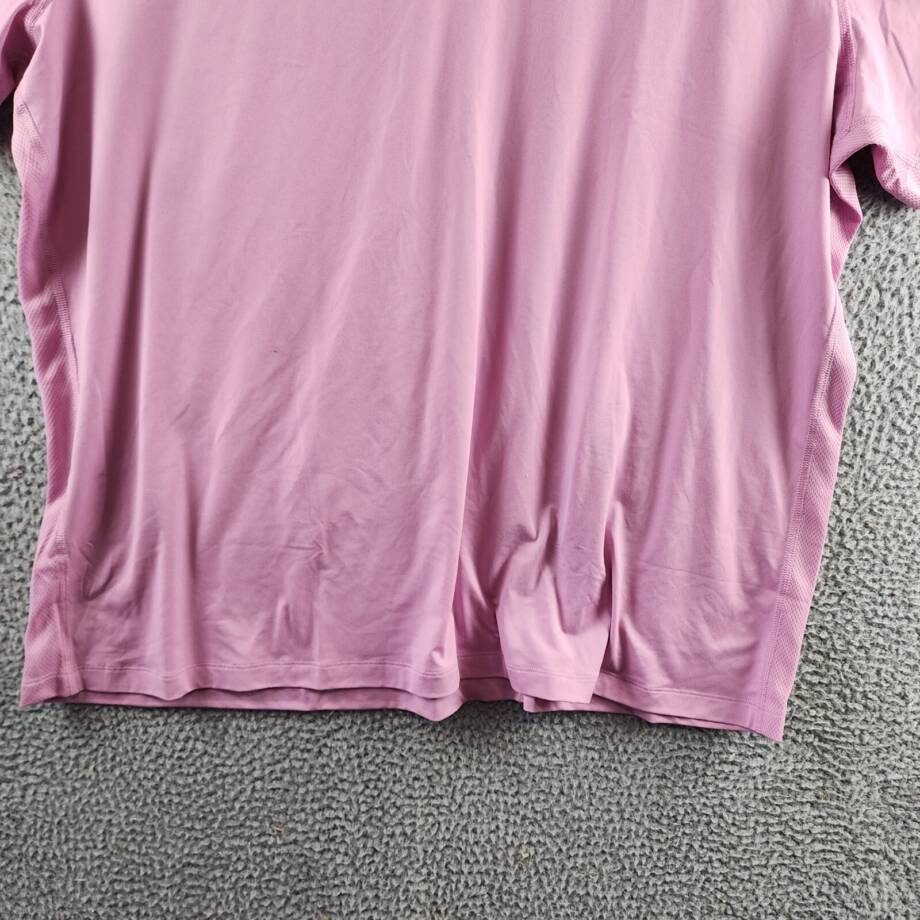 Reebok Short Sleeve Performance Training Polo Shirt Men's 2XL Jasmine Pink