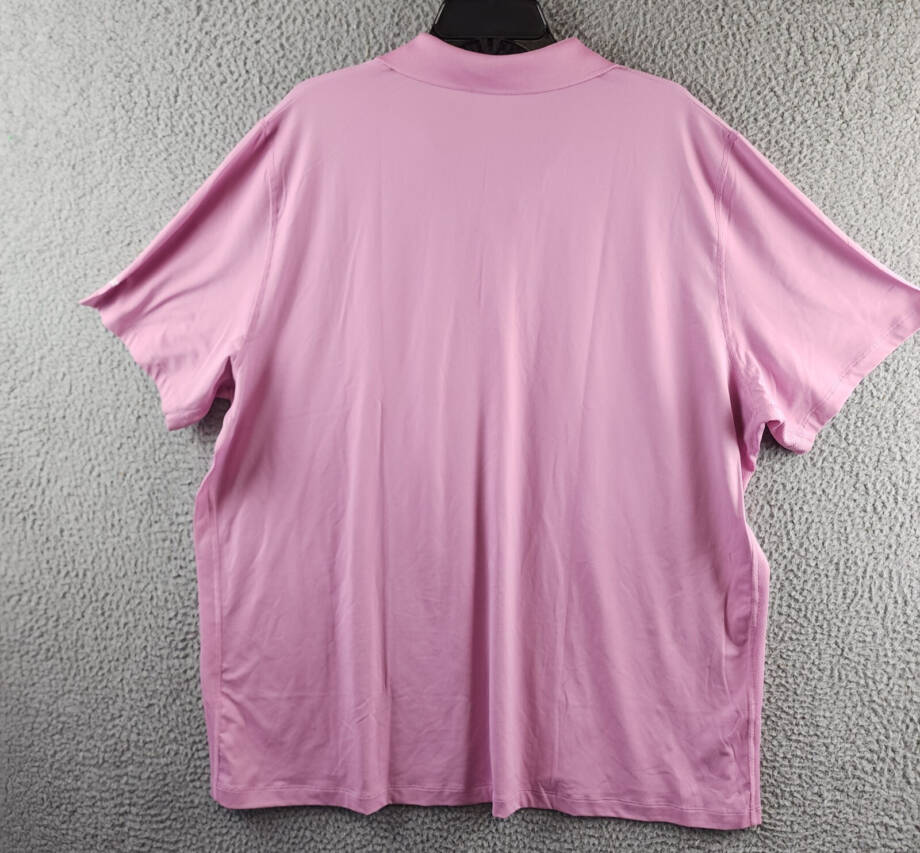 Reebok Short Sleeve Performance Training Polo Shirt Men's 2XL Jasmine Pink