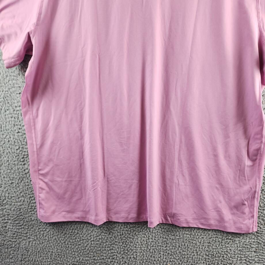 Reebok Short Sleeve Performance Training Polo Shirt Men's 2XL Jasmine Pink