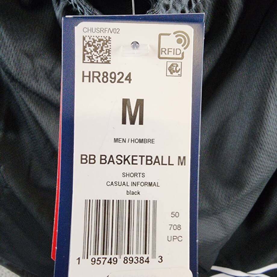 Reebok Regular-Fit Logo-Print Mesh Basketball Shorts Men's Medium Black