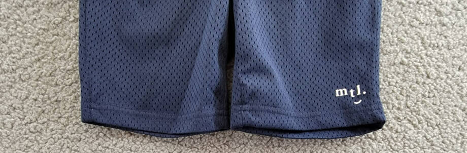 Miles the Label Mesh Shorts Little Boys' 6Y Navy Logo Print Elastic Waist PullOn