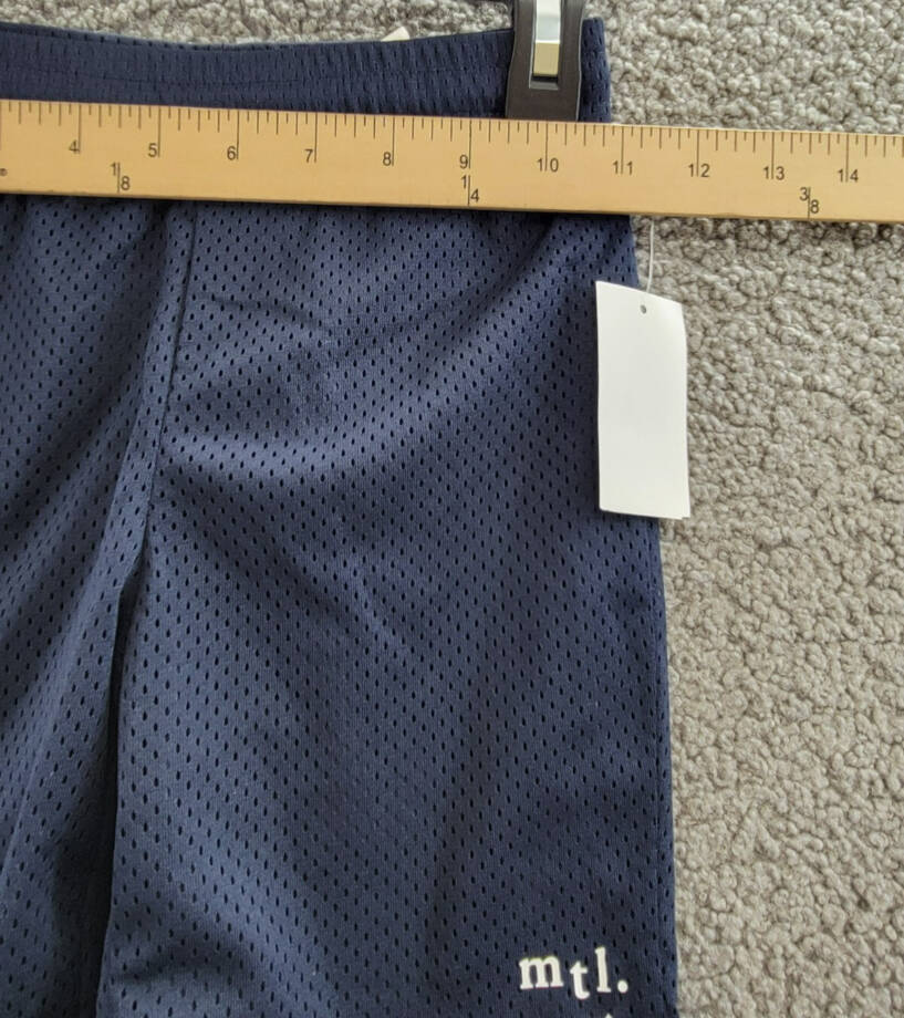 Miles the Label Mesh Shorts Little Boys' 6Y Navy Logo Print Elastic Waist PullOn