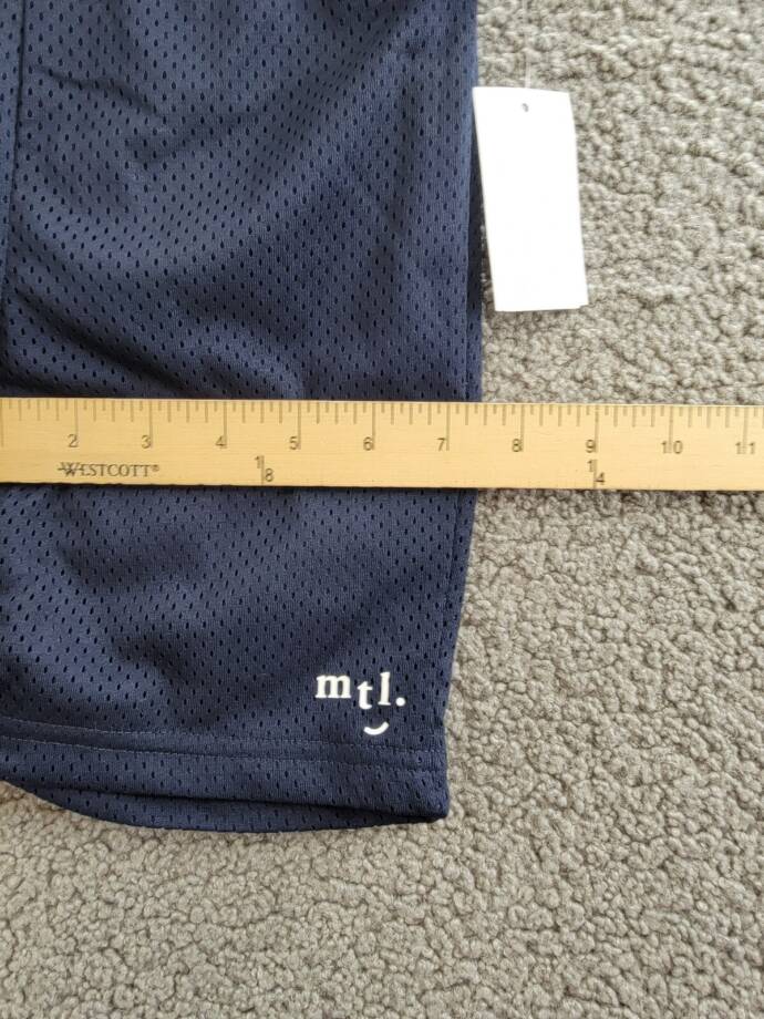 Miles the Label Mesh Shorts Little Boys' 6Y Navy Logo Print Elastic Waist PullOn