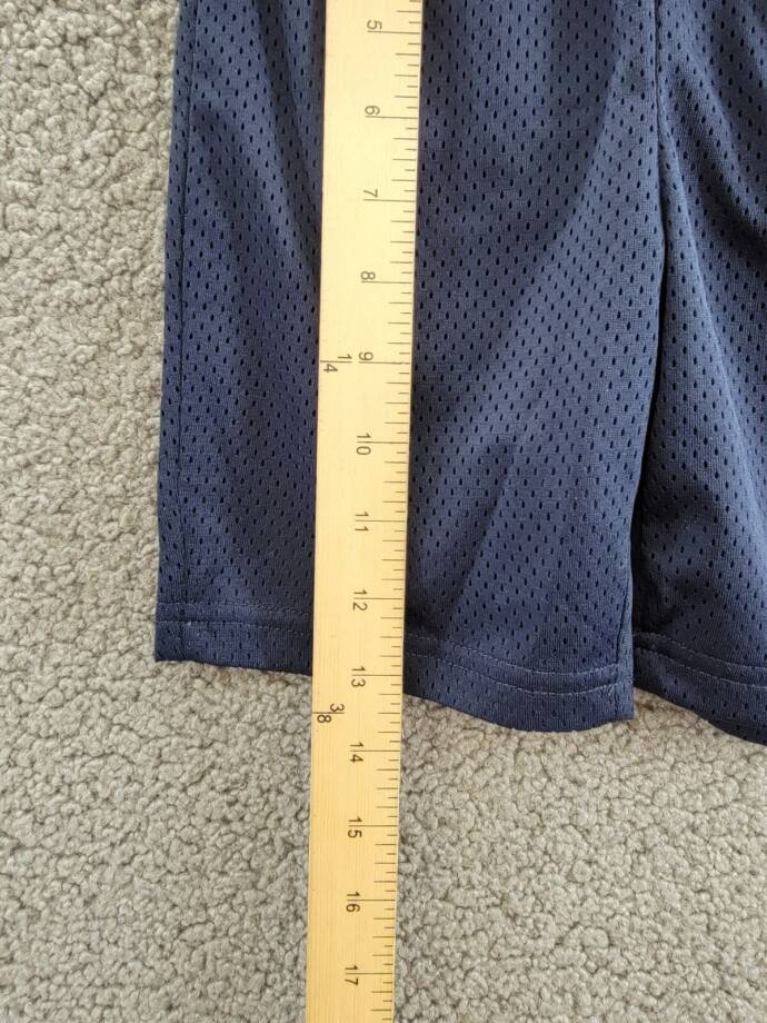Miles the Label Mesh Shorts Little Boys' 6Y Navy Logo Print Elastic Waist PullOn