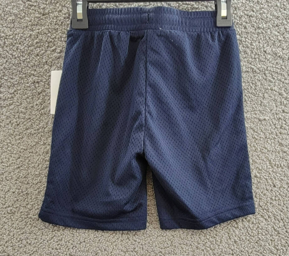 Miles the Label Mesh Shorts Little Boys' 6Y Navy Logo Print Elastic Waist PullOn