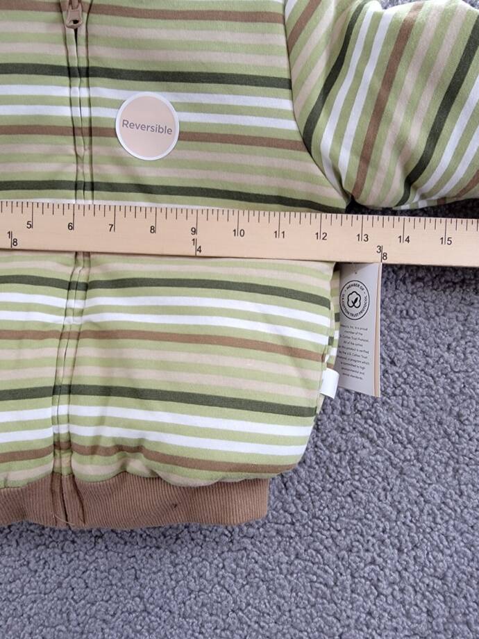First Impressions Reversible Faux-Sherpa Striped Jacket Baby Boys 24Mos Fernwood