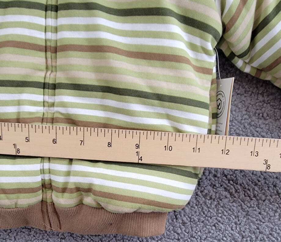 First Impressions Reversible Faux-Sherpa Striped Jacket Baby Boys 24Mos Fernwood