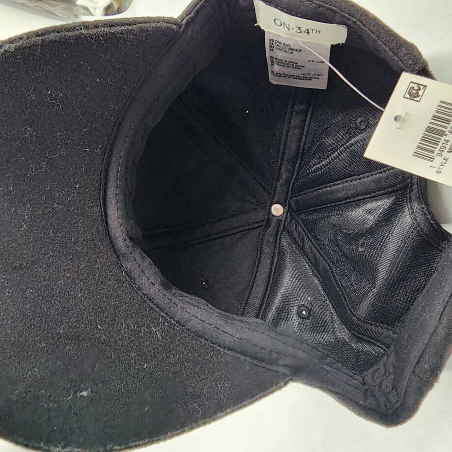 On 34th Classic Solid Baseball Hat Women's One Size Black Adjustable