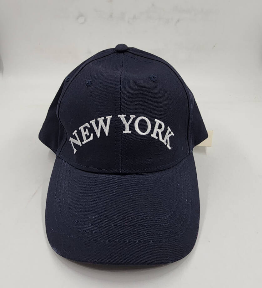 On 34th Conversational Baseball Cap Women's One Size Navy Embroidered