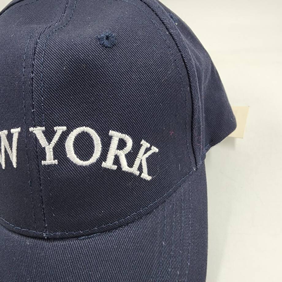 On 34th Conversational Baseball Cap Women's One Size Navy Embroidered