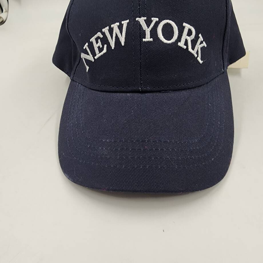 On 34th Conversational Baseball Cap Women's One Size Navy Embroidered