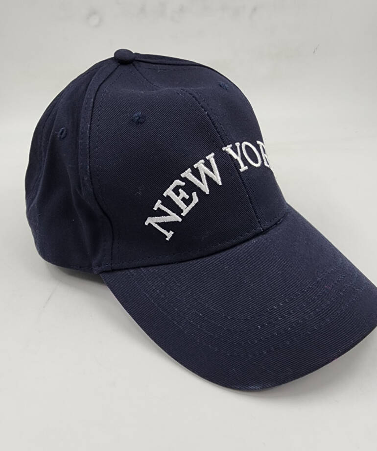 On 34th Conversational Baseball Cap Women's One Size Navy Embroidered