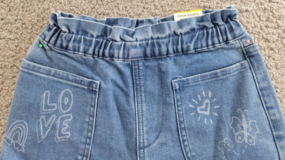Epic Threads Scribble Paperbag Shorts Girls S Sketch Wash Patch Pocket Pull On