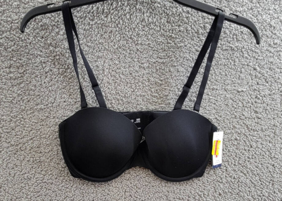 GapBody Everyday Essentials Multi-Way Bra Women's 32D True Black Back Closure