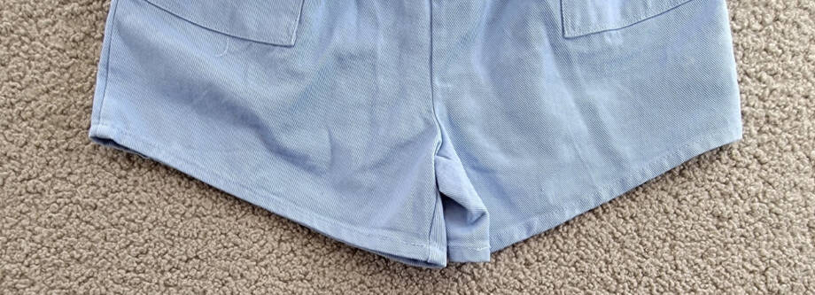 Grayson Threads Kids The Label Tie-Belt Twill Shorts Big Girls XL 16 Blue PullOn