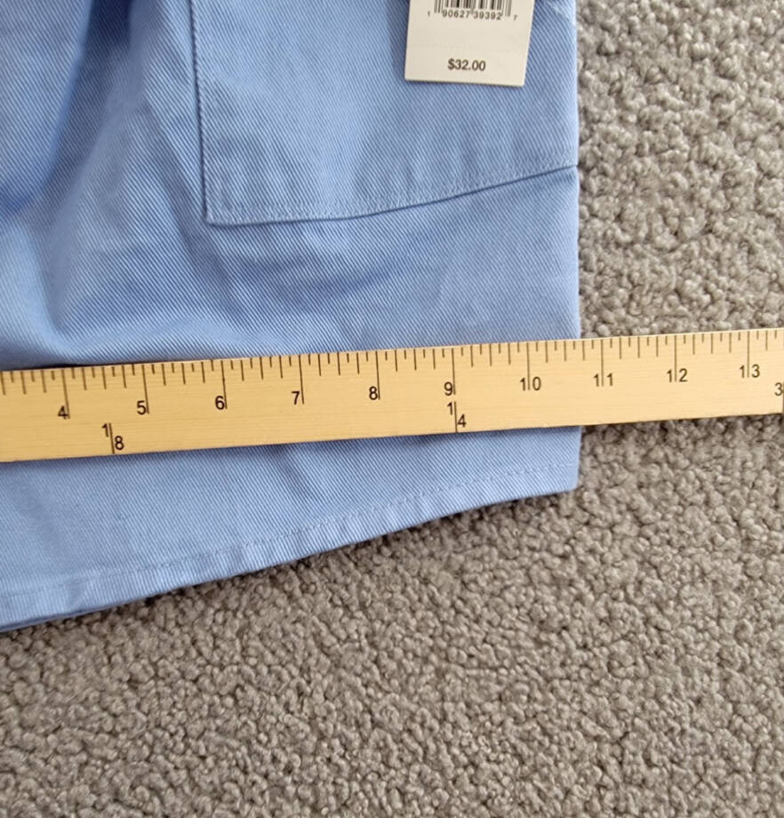 Grayson Threads Kids The Label Tie-Belt Twill Shorts Big Girls XL 16 Blue PullOn
